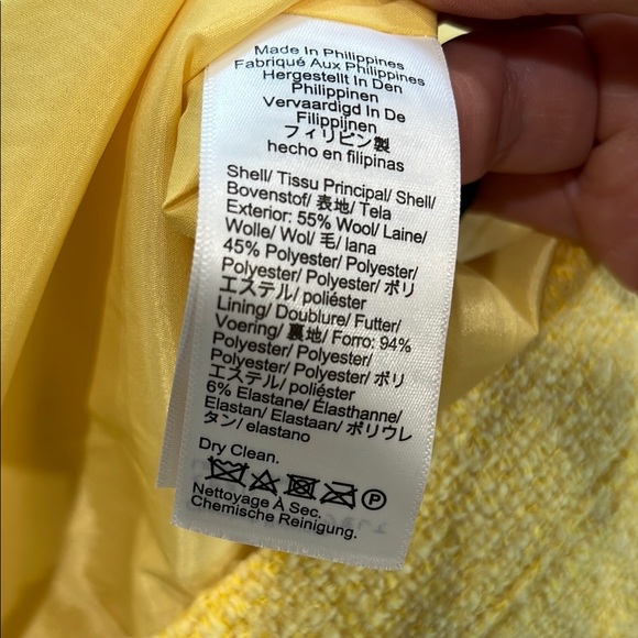 J. Crew Sunny Yellow A-Line Wool Blend Mini Skirt - Picture 10 of 12